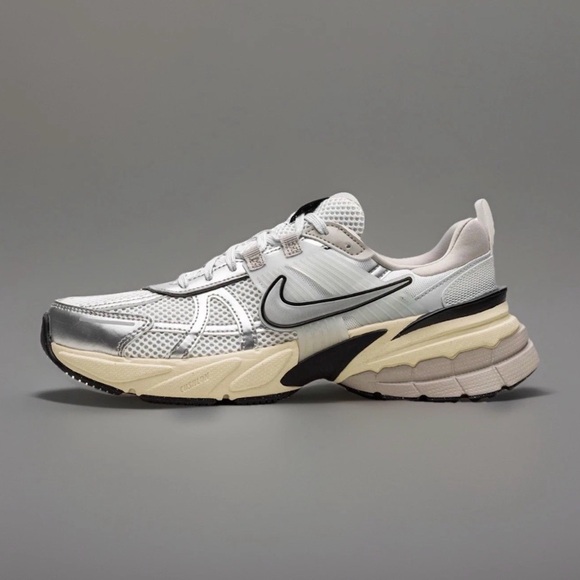 Nike Other - Size 10.5m / 12w - Nike V2K Run Running Shoes White Metallic Silver FD0736-100